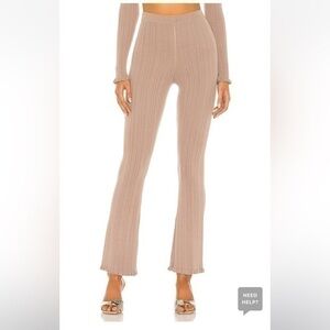 TULAROSA Variegated Rib Pant in Taupe SIZE small